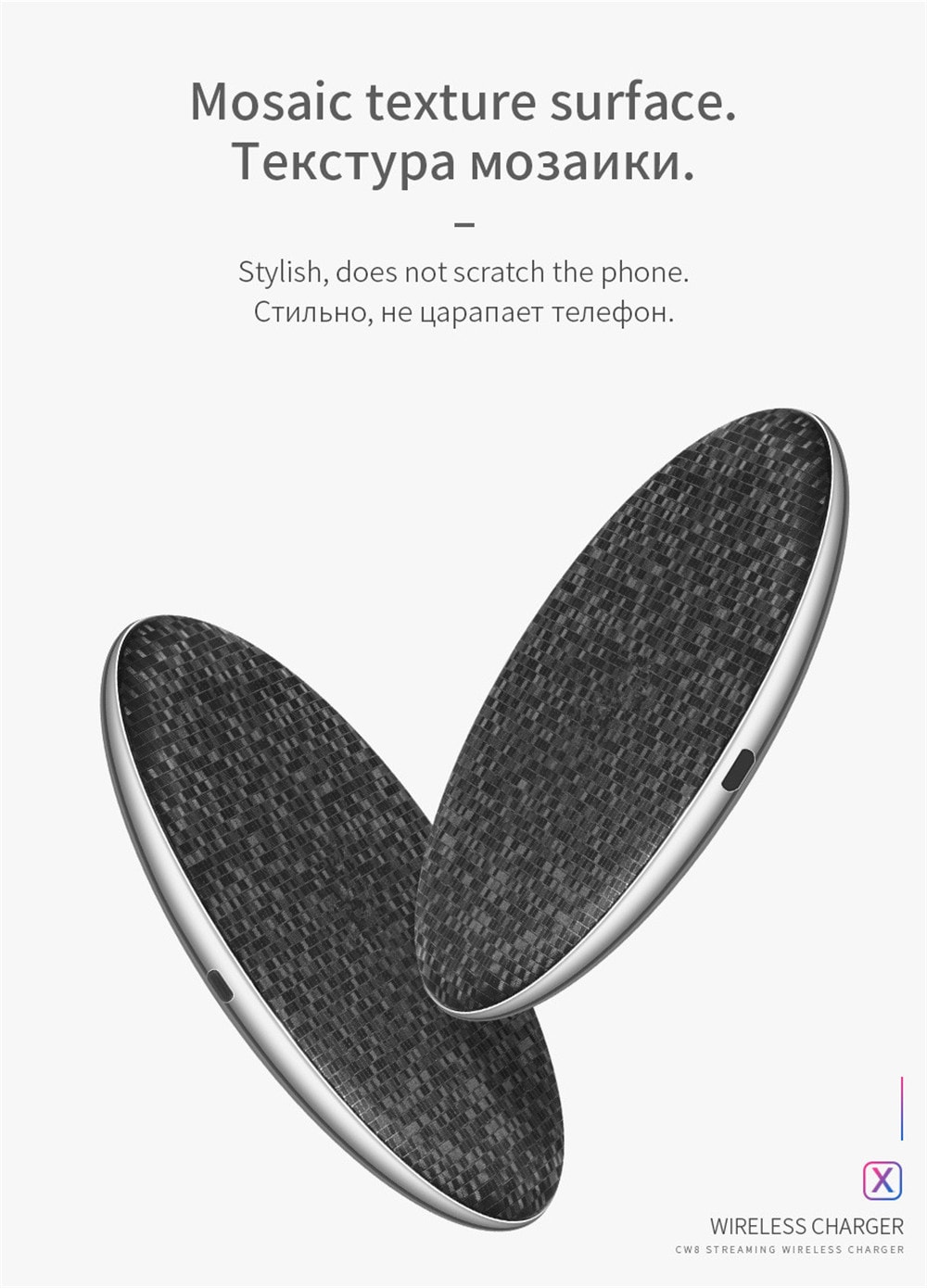 Qi Wireless Charger 5V1A Desktop Wireless Fast Charging Pad For iPhone X / 8 / 8 Plus Samsung Galaxy S8 / S8 + / Note 8- Black Qi Wireless Charger 5V1A Desktop Wireless Fast Charging Pad For iPhone X / 8 / 8 Plus Samsung Galaxy S8 / S8 + / Note 8- Black