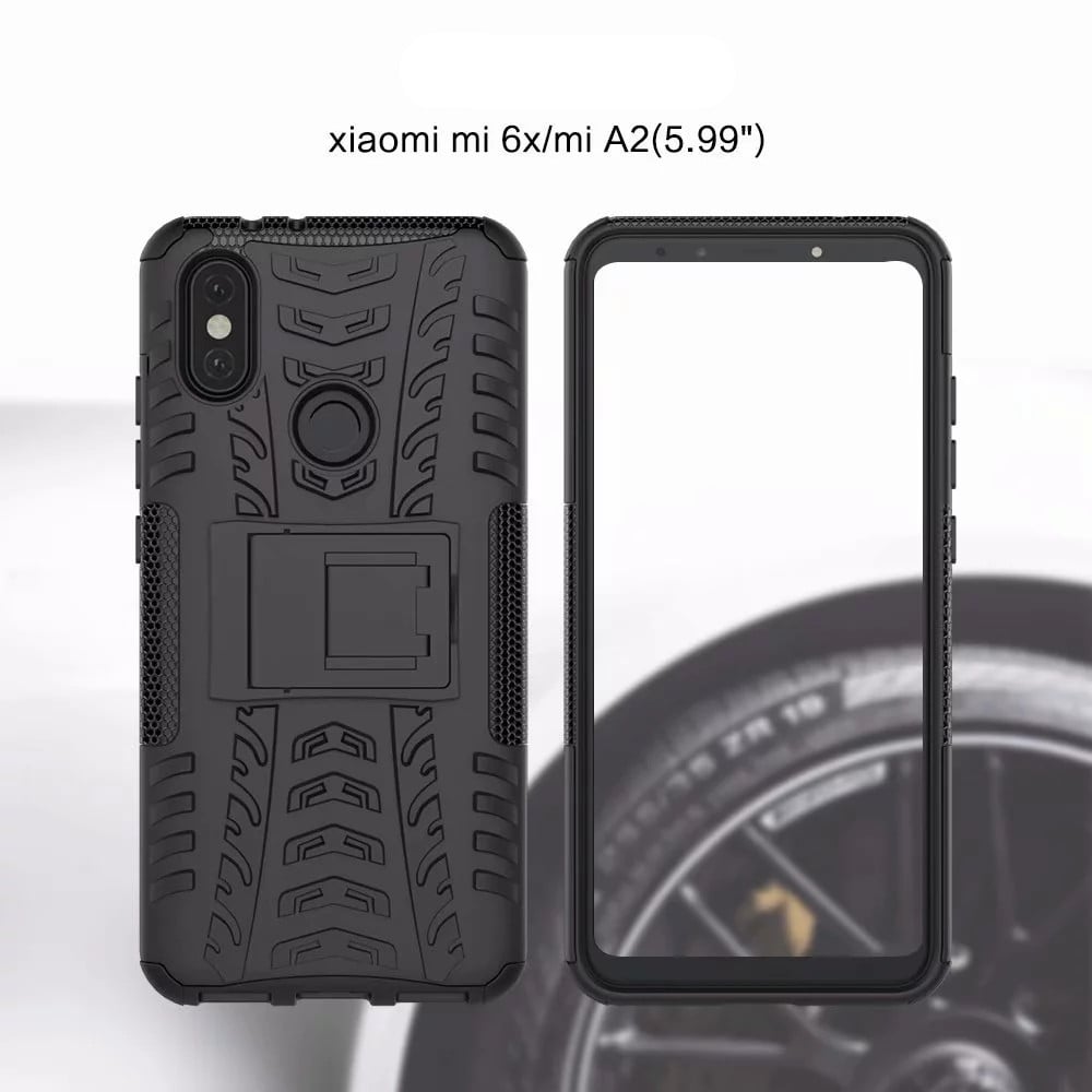 Shockproof with Stand Back Cover Armor Hard PC for Xiaomi Mi 6X/MI A2 Case- Green Shockproof with Stand Back Cover Armor Hard PC for Xiaomi Mi 6X/MI A2 Case- Green