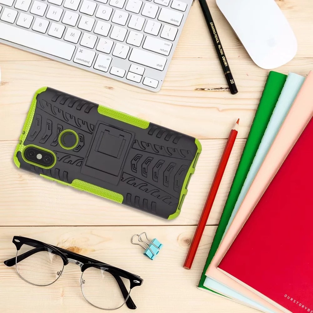 Shockproof with Stand Back Cover Armor Hard PC for Xiaomi Mi 6X/MI A2 Case- Green Shockproof with Stand Back Cover Armor Hard PC for Xiaomi Mi 6X/MI A2 Case- Green