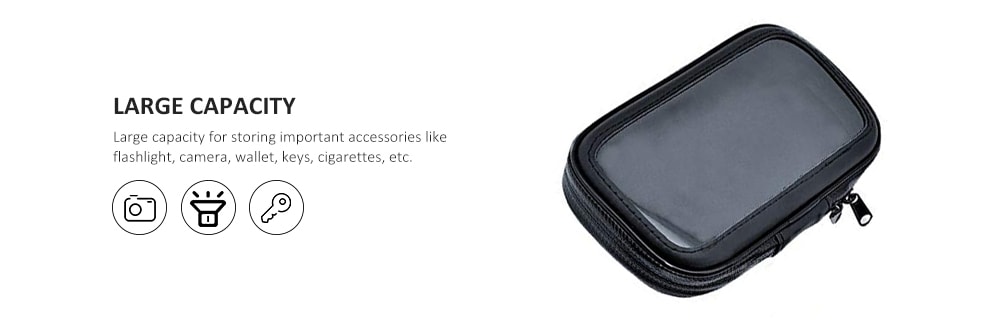 Universal Water-resistant Motor Motorcycle Case Bike Bag Phone Mount Holder- Black Universal Water-resistant Motor Motorcycle Case Bike Bag Phone Mount Holder- Black