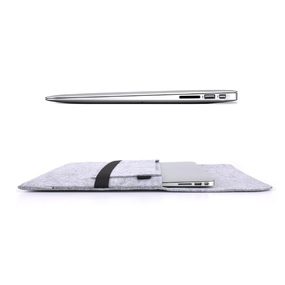 Soft Sleeve Anti-scratch Bag Case for Mac Cover 13.3 inch- Gray Soft Sleeve Anti-scratch Bag Case for Mac Cover 13.3 inch- Gray