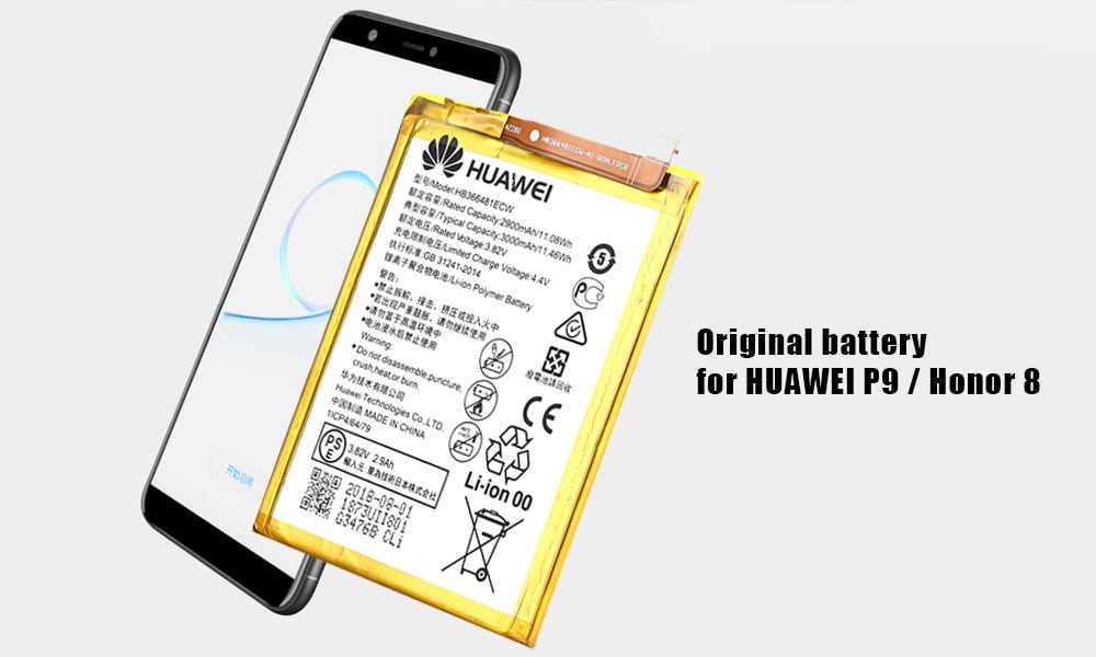 Original HUAWEI Lithium Ion Polymer Battery for HUAWEI P9 / Honor 8- Goldenrod Original HUAWEI Lithium Ion Polymer Battery for HUAWEI P9 / Honor 8- Goldenrod