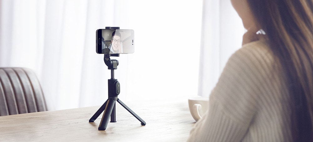 Xiaomi Tripod Mount Holder Selfie Stick Wireless Bluetooth 3.0 Remote Control- Gray Xiaomi Tripod Mount Holder Selfie Stick Wireless Bluetooth 3.0 Remote Control- Gray