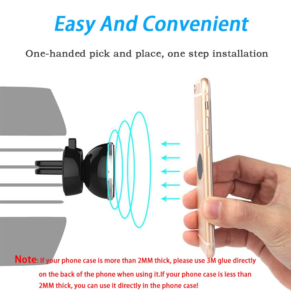 Simple 360 Degree Rotating Car Phone Holder- Crystal Blue Simple 360 Degree Rotating Car Phone Holder- Crystal Blue