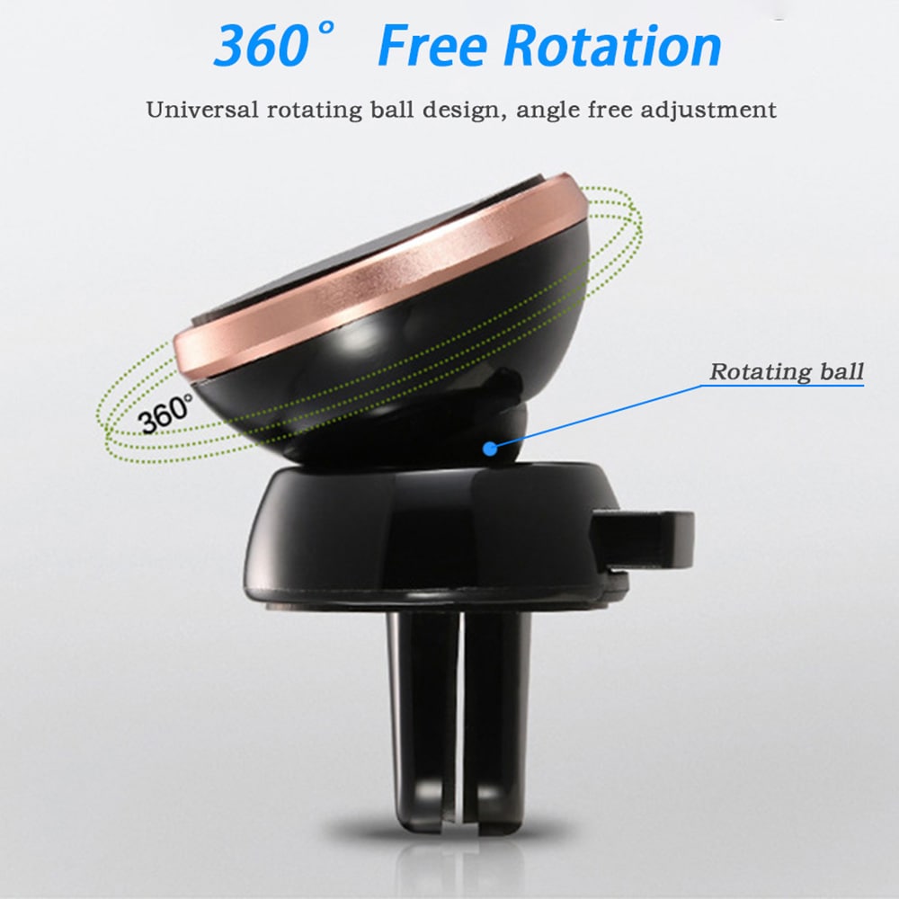 Simple 360 Degree Rotating Car Phone Holder- Crystal Blue Simple 360 Degree Rotating Car Phone Holder- Crystal Blue