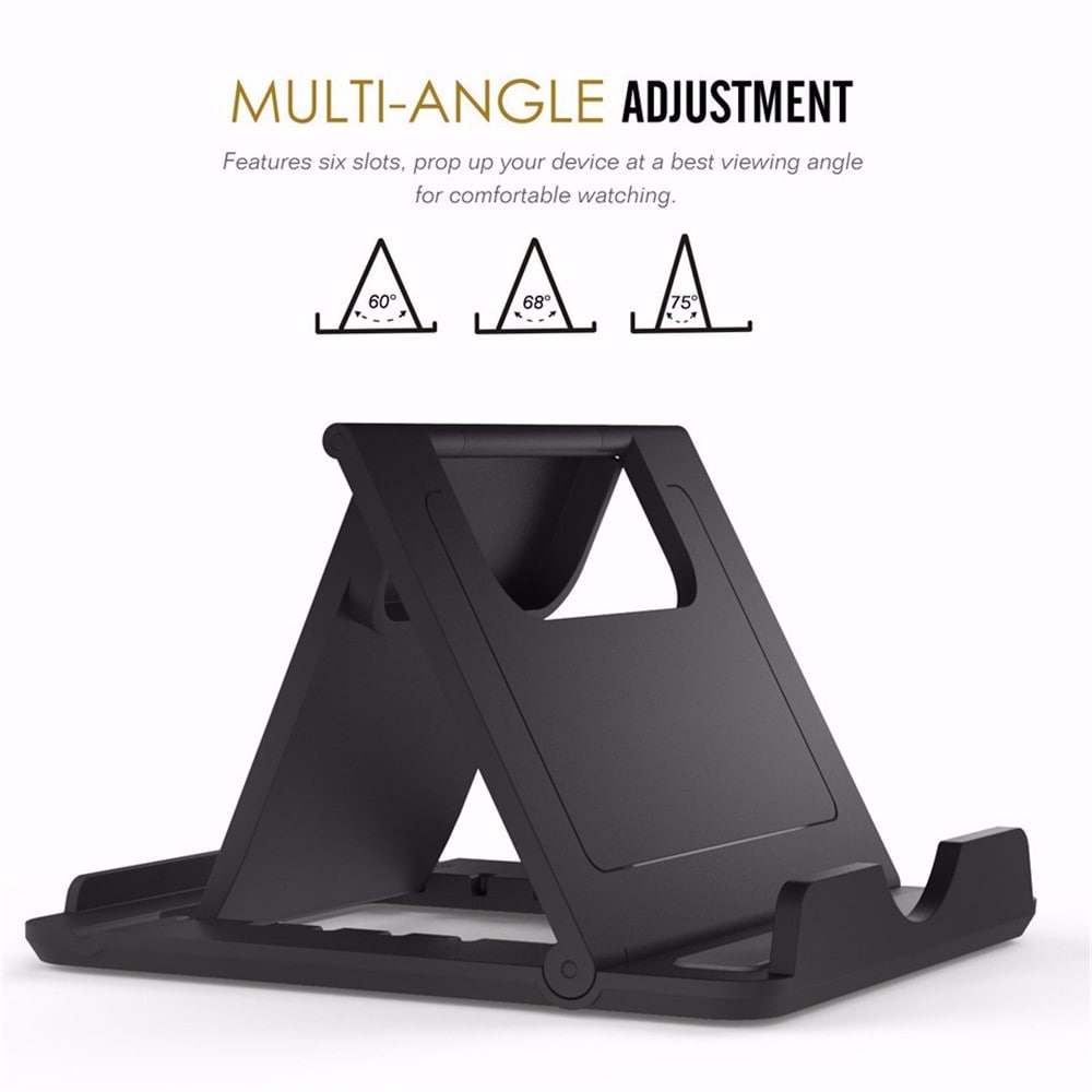 TIEGEM Desk Phone Holder for iPhone Universal Stands Foldable Phone Holder- Deep Sky Blue TIEGEM Desk Phone Holder for iPhone Universal Stands Foldable Phone Holder- Deep Sky Blue