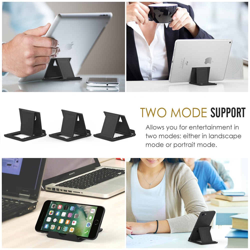 TIEGEM Desk Phone Holder for iPhone Universal Stands Foldable Phone Holder- Deep Sky Blue TIEGEM Desk Phone Holder for iPhone Universal Stands Foldable Phone Holder- Deep Sky Blue