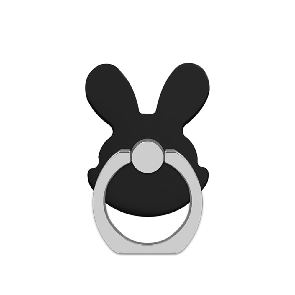 Rabbit 360 Degree Finger Ring Mobile Phone Stand Holder- Silver Rabbit 360 Degree Finger Ring Mobile Phone Stand Holder- Silver