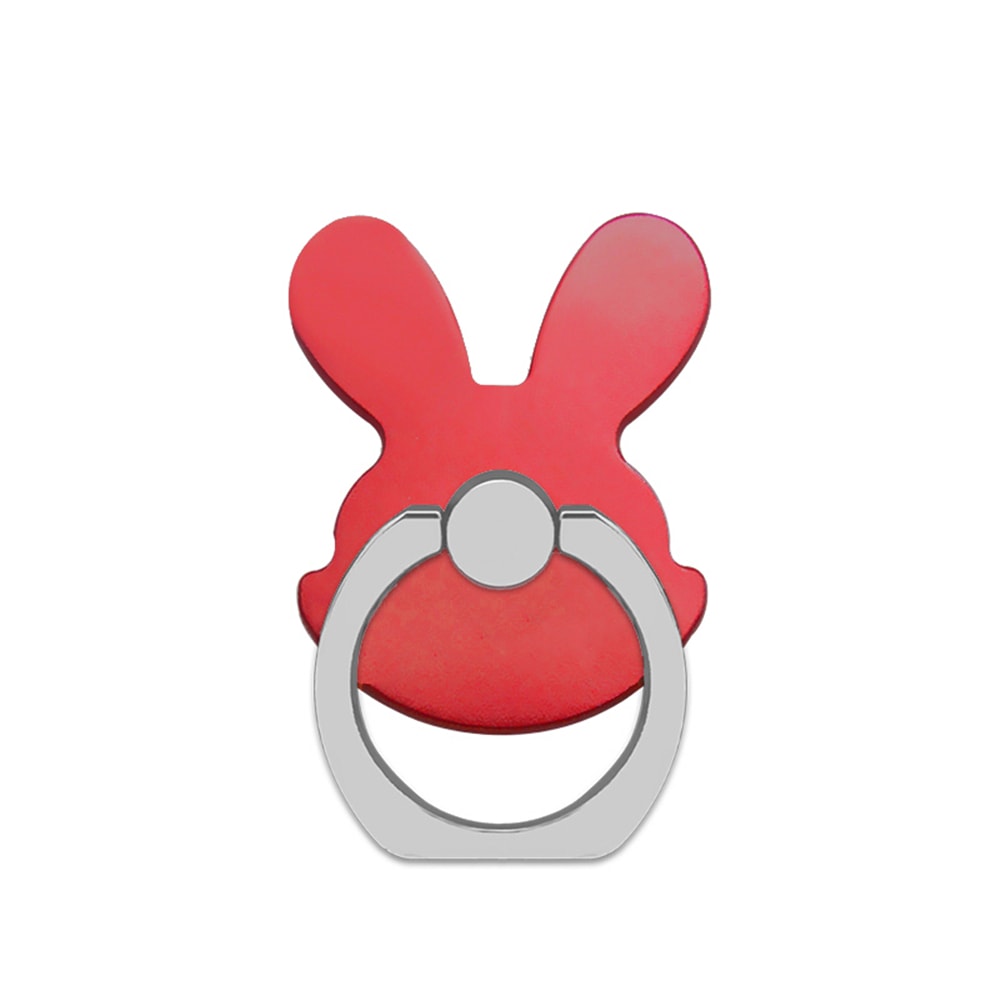 Rabbit 360 Degree Finger Ring Mobile Phone Stand Holder- Silver Rabbit 360 Degree Finger Ring Mobile Phone Stand Holder- Silver