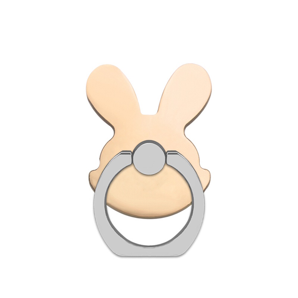 Rabbit 360 Degree Finger Ring Mobile Phone Stand Holder- Silver Rabbit 360 Degree Finger Ring Mobile Phone Stand Holder- Silver