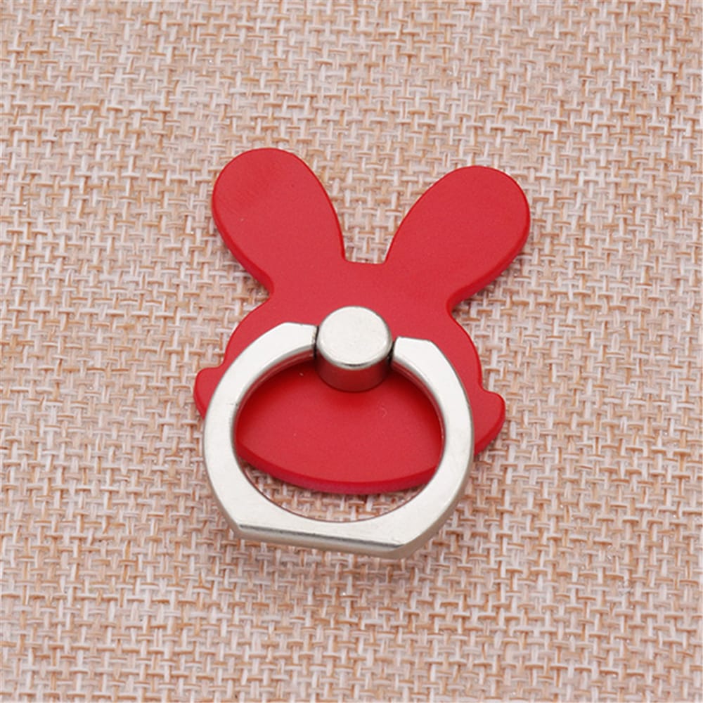 Rabbit 360 Degree Finger Ring Mobile Phone Stand Holder- Silver Rabbit 360 Degree Finger Ring Mobile Phone Stand Holder- Silver