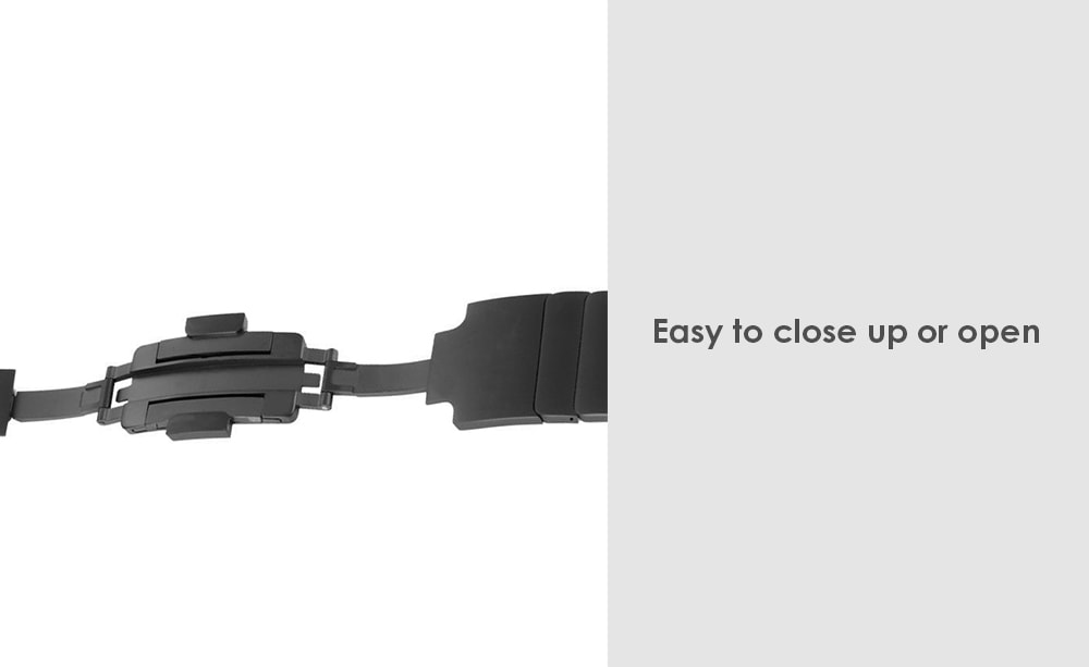 Detachable Stainless Steel Watchband for Apple Watch 38mm- Black Detachable Stainless Steel Watchband for Apple Watch 38mm- Black
