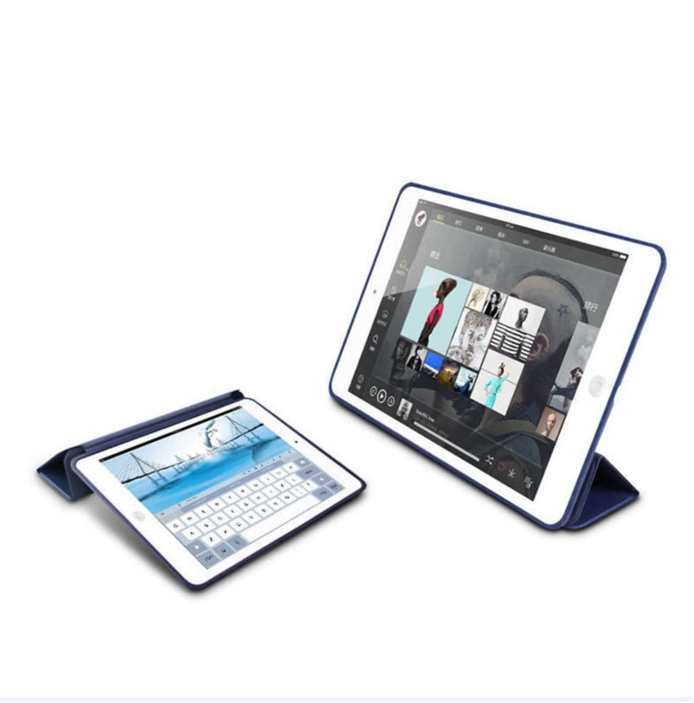 Ultra Slim Smart 3 Folding Stand Auto Sleep Wake Back for iPad Pro 10.5 Case Cover- Deep Blue Ultra Slim Smart 3 Folding Stand Auto Sleep Wake Back for iPad Pro 10.5 Case Cover- Deep Blue
