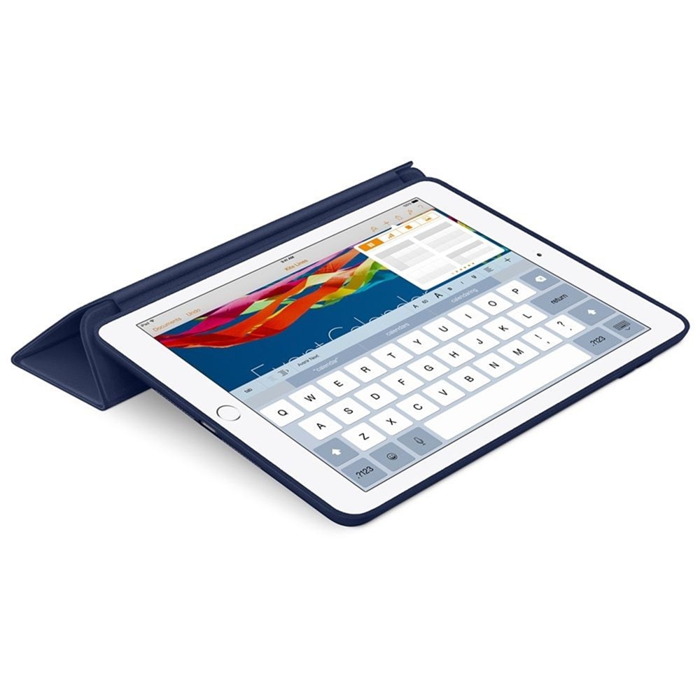Ultra Slim Smart 3 Folding Stand Auto Sleep Wake Back for iPad Pro 10.5 Case Cover- Deep Blue Ultra Slim Smart 3 Folding Stand Auto Sleep Wake Back for iPad Pro 10.5 Case Cover- Deep Blue
