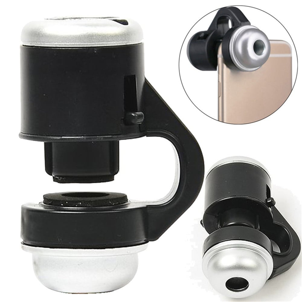 Universal Clip Microscope Micro Lens Mobile Phone 30X Optical Zoom Telescope Camera- Black White Universal Clip Microscope Micro Lens Mobile Phone 30X Optical Zoom Telescope Camera- Black White