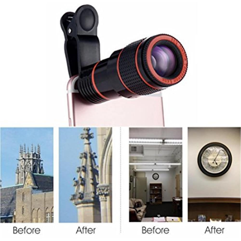 Universal 8X Optical Zoom Telescope Camera Lens Clip Mobile Phone Telescope for Xiaomi / Huawei / Samsung- White Universal 8X Optical Zoom Telescope Camera Lens Clip Mobile Phone Telescope for Xiaomi / Huawei / Samsung- White
