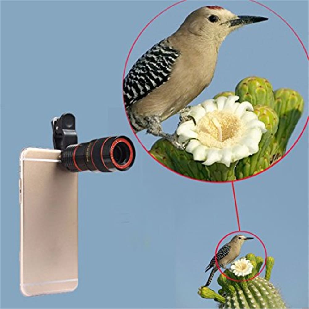 Universal 8X Optical Zoom Telescope Camera Lens Clip Mobile Phone Telescope for Xiaomi / Huawei / Samsung- White Universal 8X Optical Zoom Telescope Camera Lens Clip Mobile Phone Telescope for Xiaomi / Huawei / Samsung- White