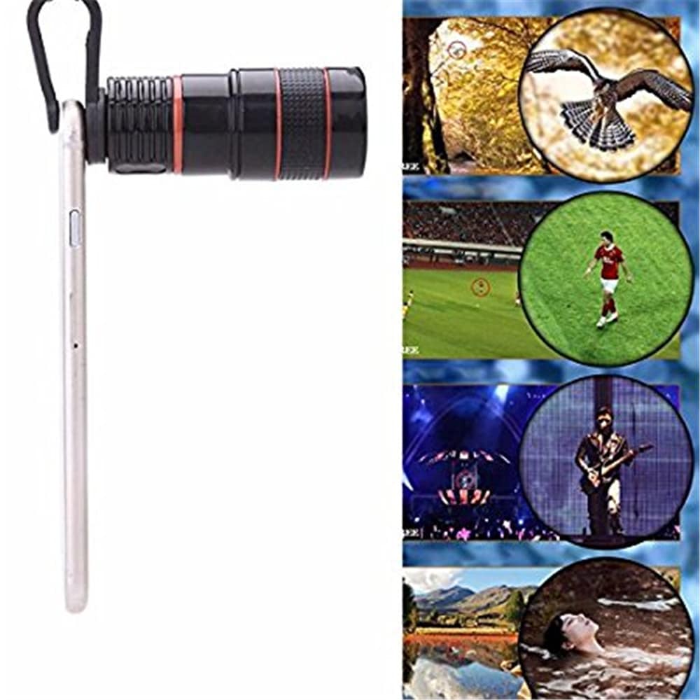 Universal 8X Optical Zoom Telescope Camera Lens Clip Mobile Phone Telescope for Xiaomi / Huawei / Samsung- White Universal 8X Optical Zoom Telescope Camera Lens Clip Mobile Phone Telescope for Xiaomi / Huawei / Samsung- White