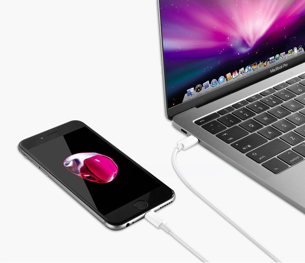 Type - C Quick Charge For Apple Cable Line- White Type - C Quick Charge For Apple Cable Line- White