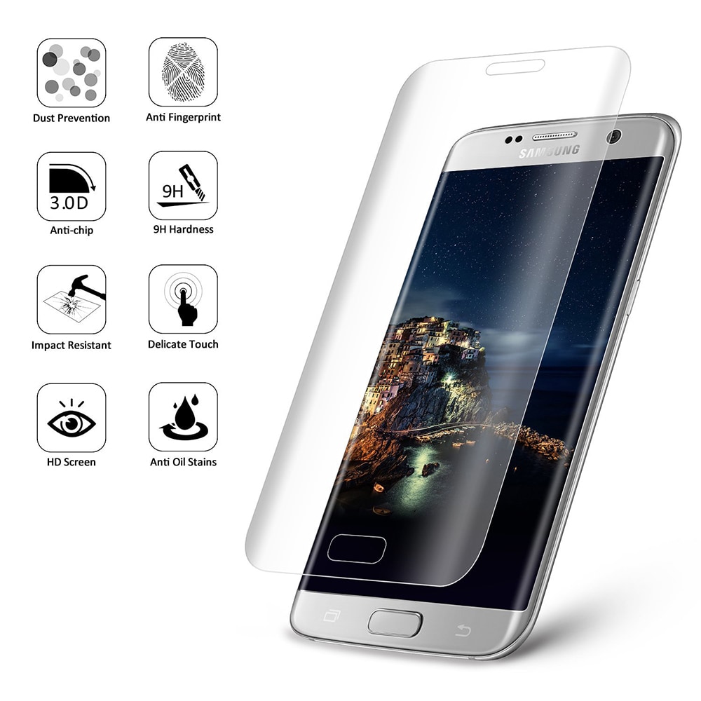 Screen Protector for Samsung Galaxy S7 Edge High Clear Tempered Glass- Transparent Screen Protector for Samsung Galaxy S7 Edge High Clear Tempered Glass- Transparent