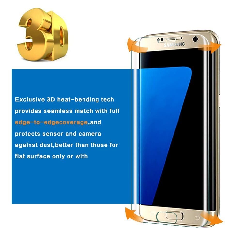 Screen Protector for Samsung Galaxy S7 Edge High Clear Tempered Glass- Transparent Screen Protector for Samsung Galaxy S7 Edge High Clear Tempered Glass- Transparent