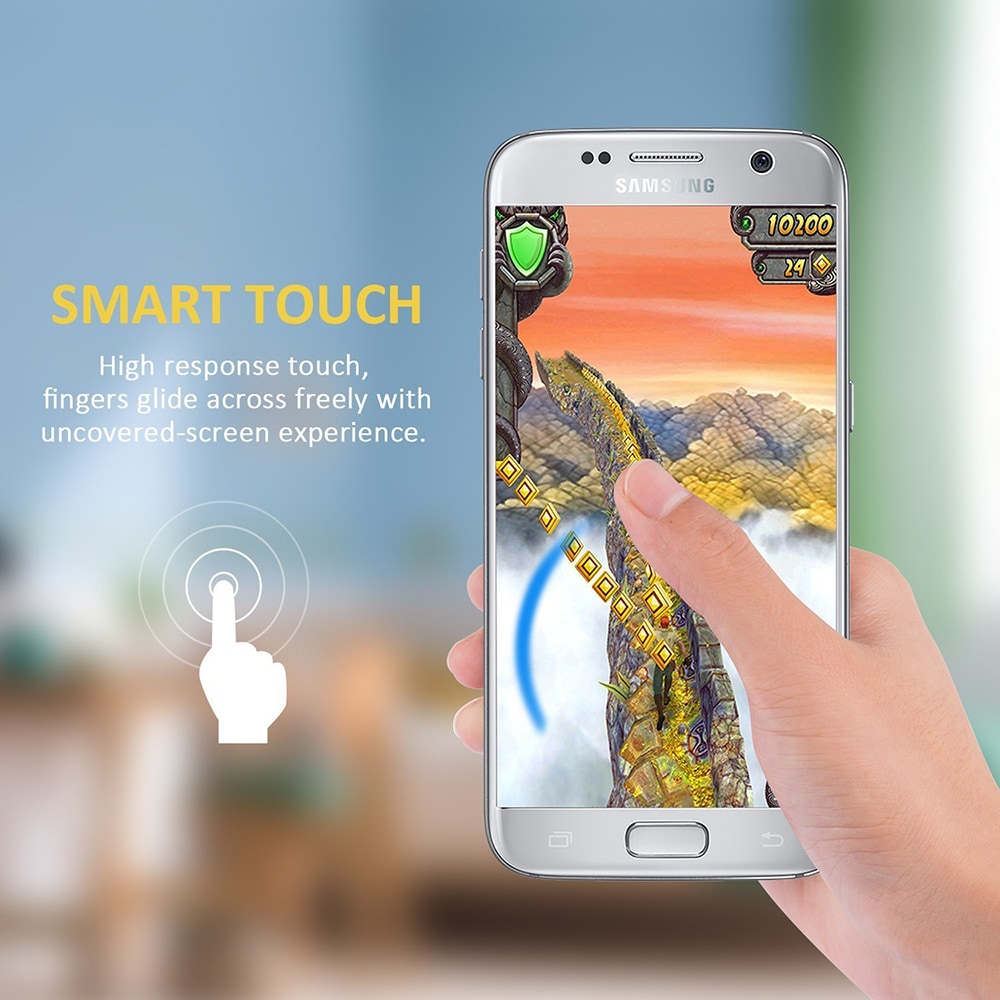 Screen Protector for Samsung Galaxy S7 Edge High Clear Tempered Glass- Transparent Screen Protector for Samsung Galaxy S7 Edge High Clear Tempered Glass- Transparent