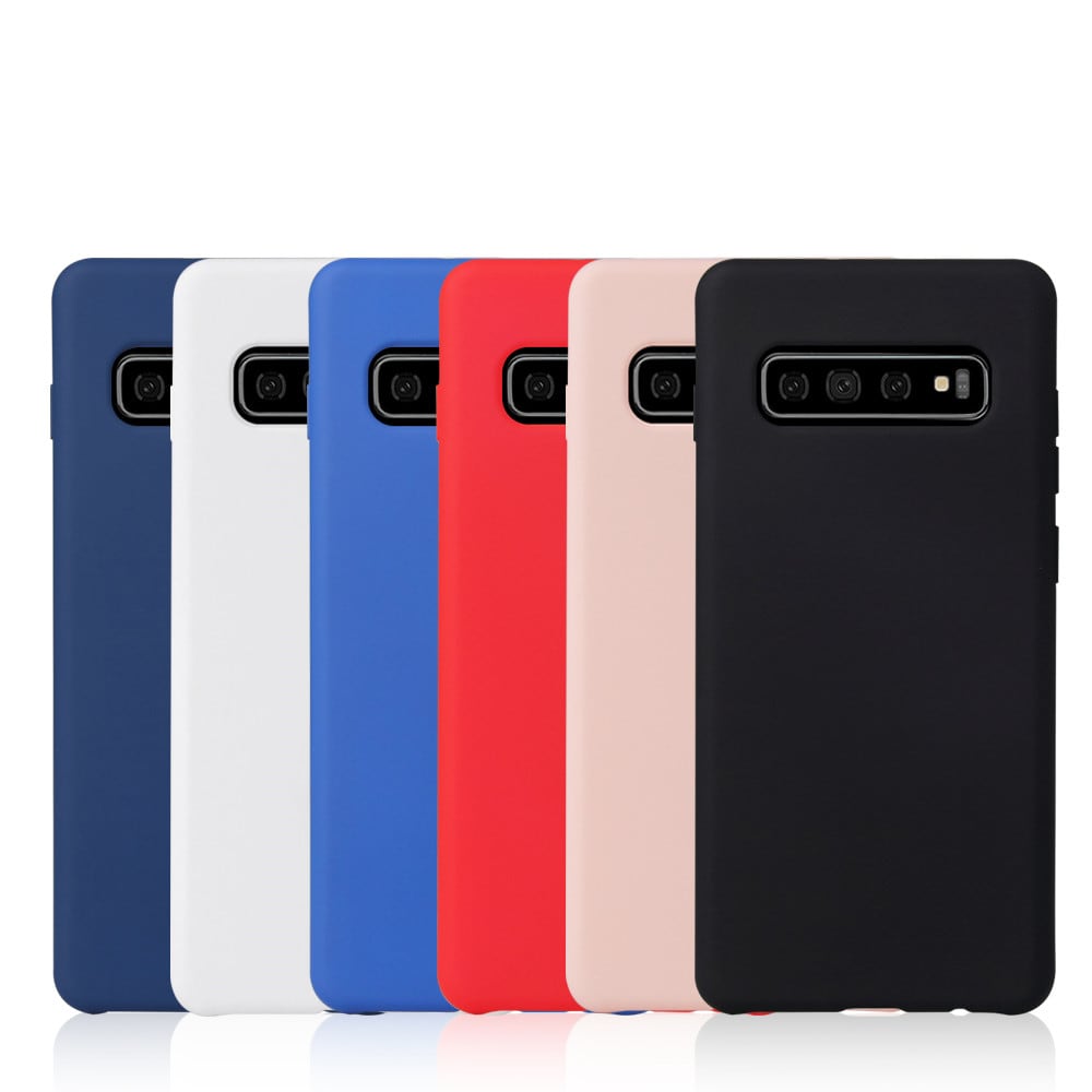 Silicone Protective Cover Case for Samsung Galaxy S10 Plus- Pink Silicone Protective Cover Case for Samsung Galaxy S10 Plus- Pink