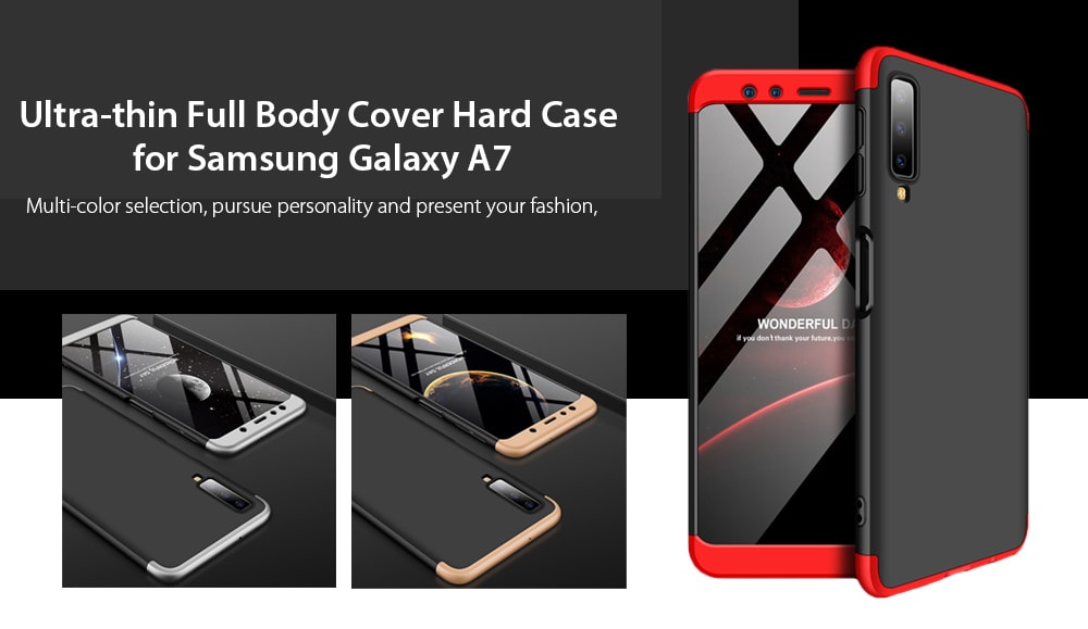 Shockproof Ultra-thin Full Body Cover Solid Hard Case for Samsung Galaxy A7 2018- Multi-G Shockproof Ultra-thin Full Body Cover Solid Hard Case for Samsung Galaxy A7 2018- Multi-G
