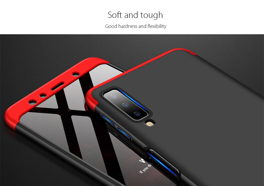 Shockproof Ultra-thin Full Body Cover Solid Hard Case for Samsung Galaxy A7 2018- Multi-G Shockproof Ultra-thin Full Body Cover Solid Hard Case for Samsung Galaxy A7 2018- Multi-G