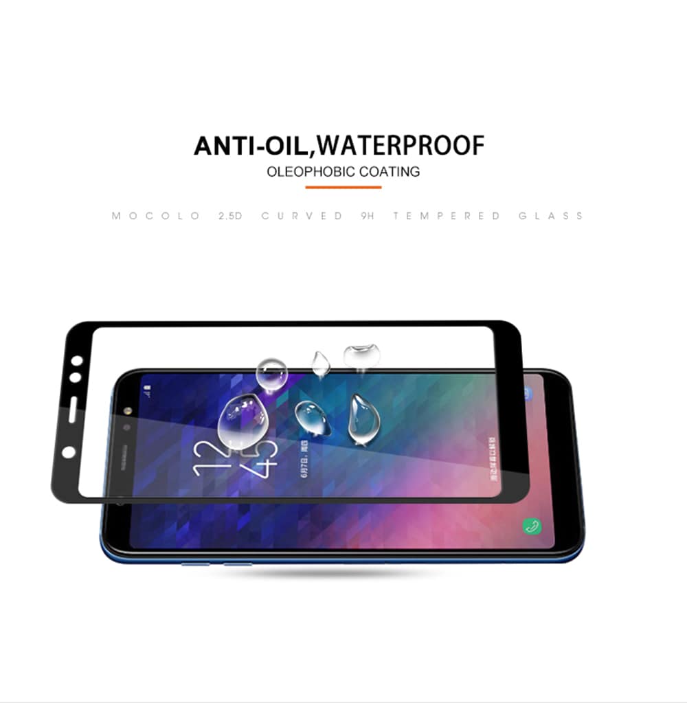 Screen Protector for Samsung Galaxy A6 2018 Explosion Proof Tempered Glass- Black Screen Protector for Samsung Galaxy A6 2018 Explosion Proof Tempered Glass- Black