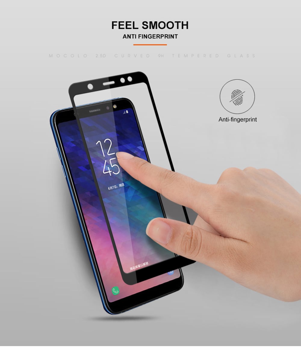 Screen Protector for Samsung Galaxy A6 2018 Explosion Proof Tempered Glass- Black Screen Protector for Samsung Galaxy A6 2018 Explosion Proof Tempered Glass- Black