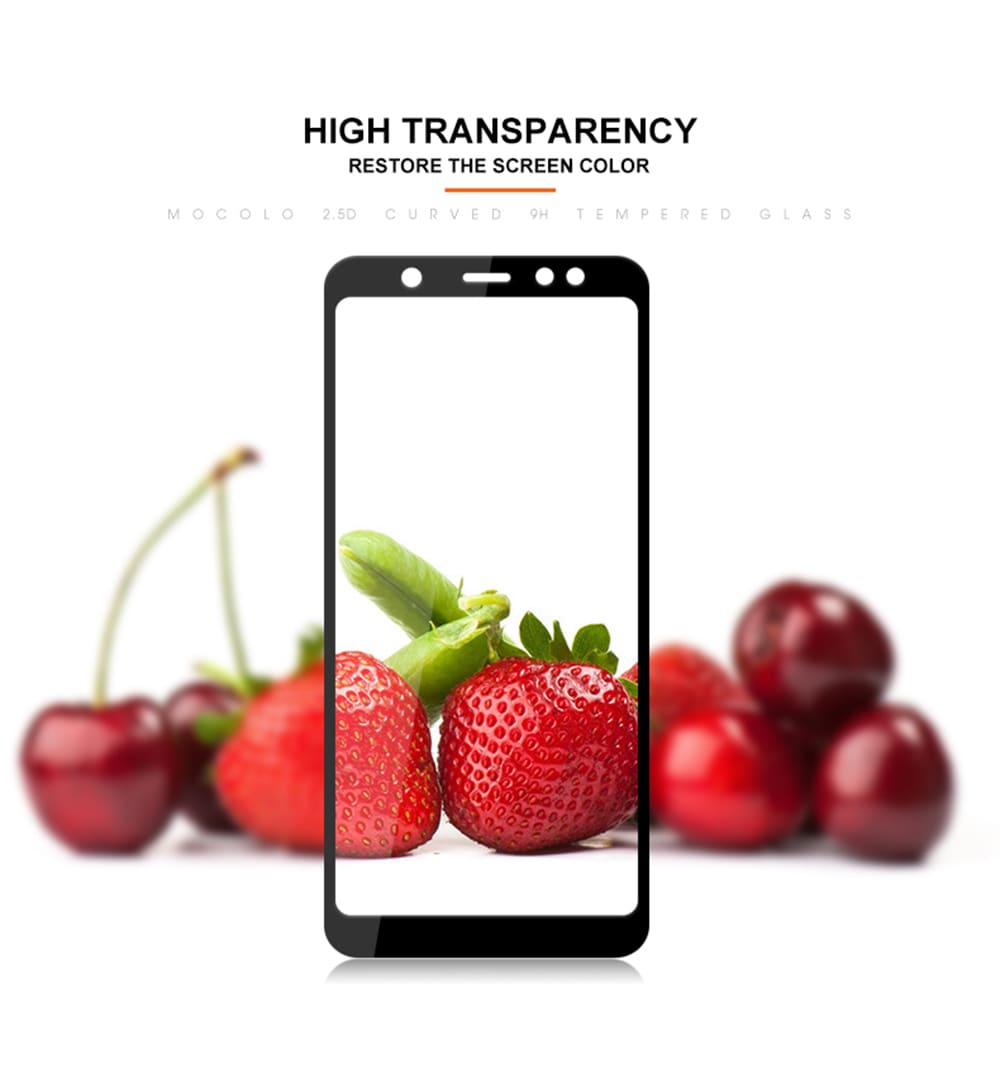 Screen Protector for Samsung Galaxy A6 2018 Explosion Proof Tempered Glass- Black Screen Protector for Samsung Galaxy A6 2018 Explosion Proof Tempered Glass- Black
