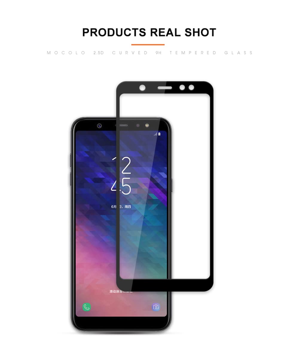 Screen Protector for Samsung Galaxy A6 2018 Explosion Proof Tempered Glass- Black Screen Protector for Samsung Galaxy A6 2018 Explosion Proof Tempered Glass- Black