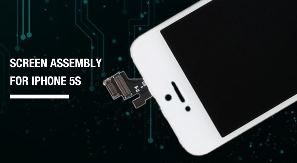 Screen Assembly For iPhone 5S- White Regular Screen Assembly For iPhone 5S- White Regular