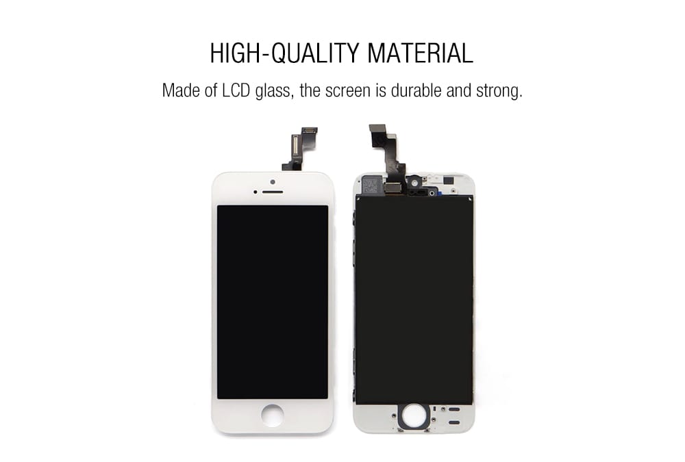 Screen Assembly For iPhone 5S- White Regular Screen Assembly For iPhone 5S- White Regular