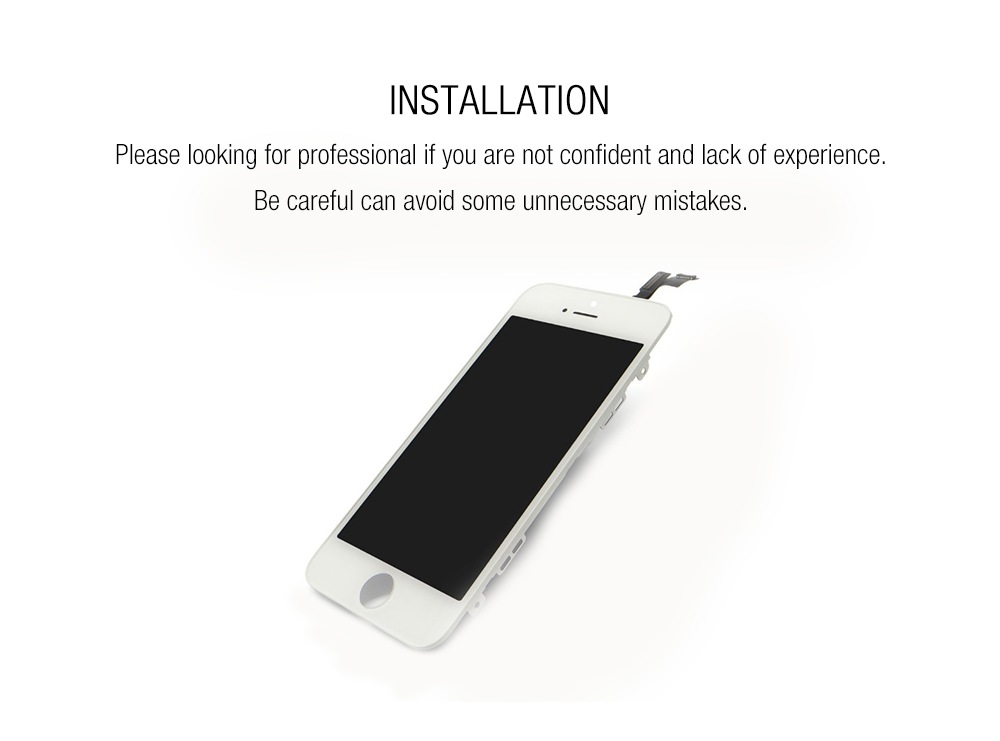 Screen Assembly For iPhone 5S- White Regular Screen Assembly For iPhone 5S- White Regular