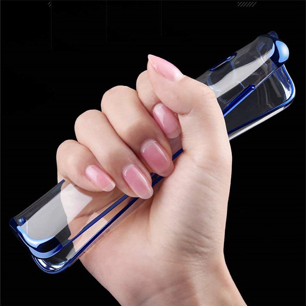 Slim Shock Clear TPU Plating Case Cover for Samsung Galaxy Note 9- Red Slim Shock Clear TPU Plating Case Cover for Samsung Galaxy Note 9- Red