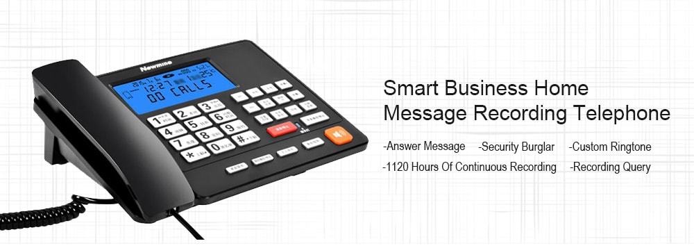 Smart Business Home Message Recording Telephone- Black Smart Business Home Message Recording Telephone- Black