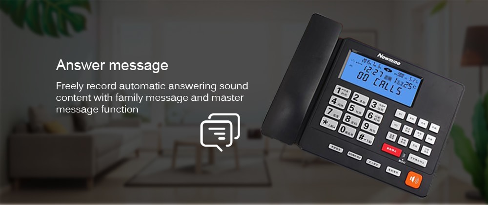 Smart Business Home Message Recording Telephone- Black Smart Business Home Message Recording Telephone- Black