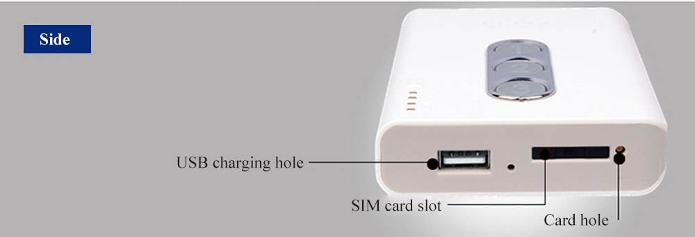 Old Man Emergency Caller One Button Call Mobile Phone Built-in Antenna Version- White Old Man Emergency Caller One Button Call Mobile Phone Built-in Antenna Version- White