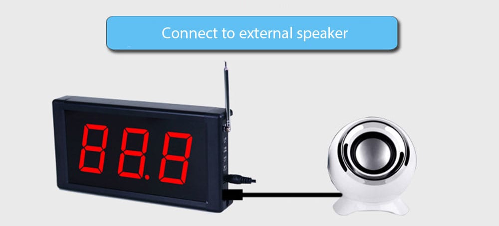 Wireless Pager Service Bell for Restaurant Bar Internet Cafe Teahouse Hotel Bathing Chess Room KTV - Black Wireless Pager Service Bell for Restaurant Bar Internet Cafe Teahouse Hotel Bathing Chess Room KTV - Black