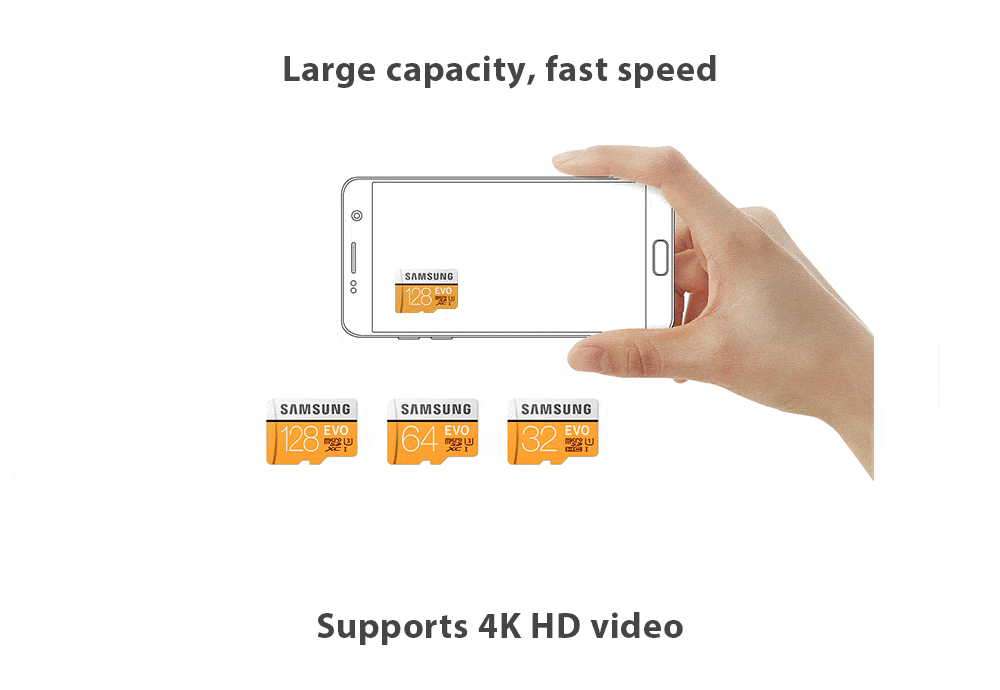Samsung EVO UHS-1 Micro SDHC Memory Card- Orange + White 32GB Samsung EVO UHS-1 Micro SDHC Memory Card- Orange + White 32GB