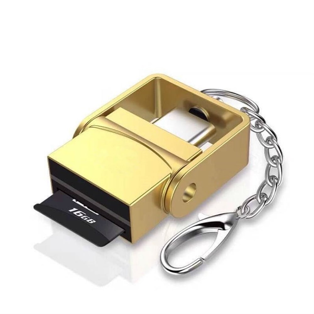 USB 3.1 Type C To Micro SD / TF OTG Card Reader for MacBook / ChromeBook / Phone- Gold USB 3.1 Type C To Micro SD / TF OTG Card Reader for MacBook / ChromeBook / Phone- Gold