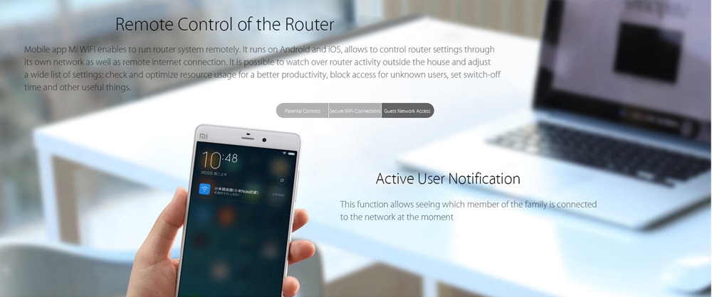 Original Xiaomi Mi WiFi Router 3G 1167Mbps 2.4GHz 5GHz Dual Band 128MB ROM- White Original Xiaomi Mi WiFi Router 3G 1167Mbps 2.4GHz 5GHz Dual Band 128MB ROM- White
