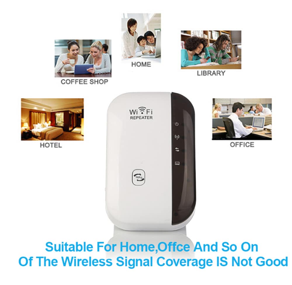 Wireless Router Wireless Signal Amplification Repeater 300M- White US Plug (3-pin) Wireless Router Wireless Signal Amplification Repeater 300M- White US Plug (3-pin)