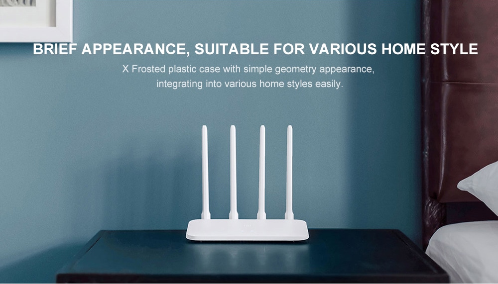 Original Xiaomi Mi 4C Wireless Router 300Mbps / Four Antennas / 2.4GHz- White Original Xiaomi Mi 4C Wireless Router 300Mbps / Four Antennas / 2.4GHz- White