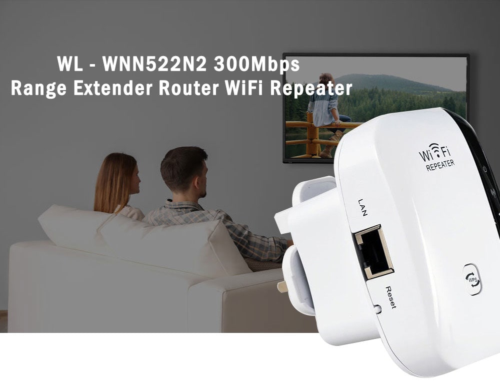 WL - WNN522N2 300Mbps Range Extender Router Extender WiFi Repeater- White EU Plug WL - WNN522N2 300Mbps Range Extender Router Extender WiFi Repeater- White EU Plug