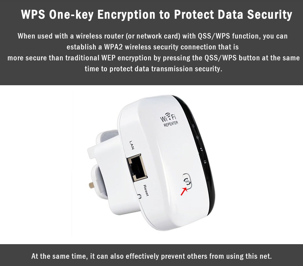WL - WNN522N2 300Mbps Range Extender Router Extender WiFi Repeater- White EU Plug WL - WNN522N2 300Mbps Range Extender Router Extender WiFi Repeater- White EU Plug