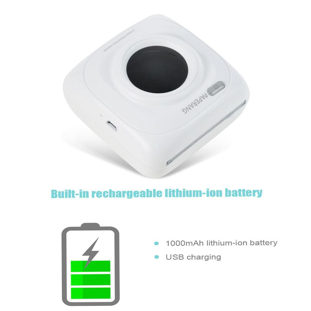 PAPERANG P1 Mini Handheld Bluetooth Photo Printer- White PAPERANG P1 Mini Handheld Bluetooth Photo Printer- White