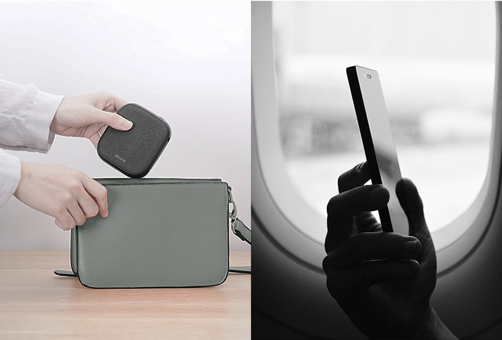 SOLOVE Ultra-thin Mobile Power Wireless Charger- Gray Cloud SOLOVE Ultra-thin Mobile Power Wireless Charger- Gray Cloud